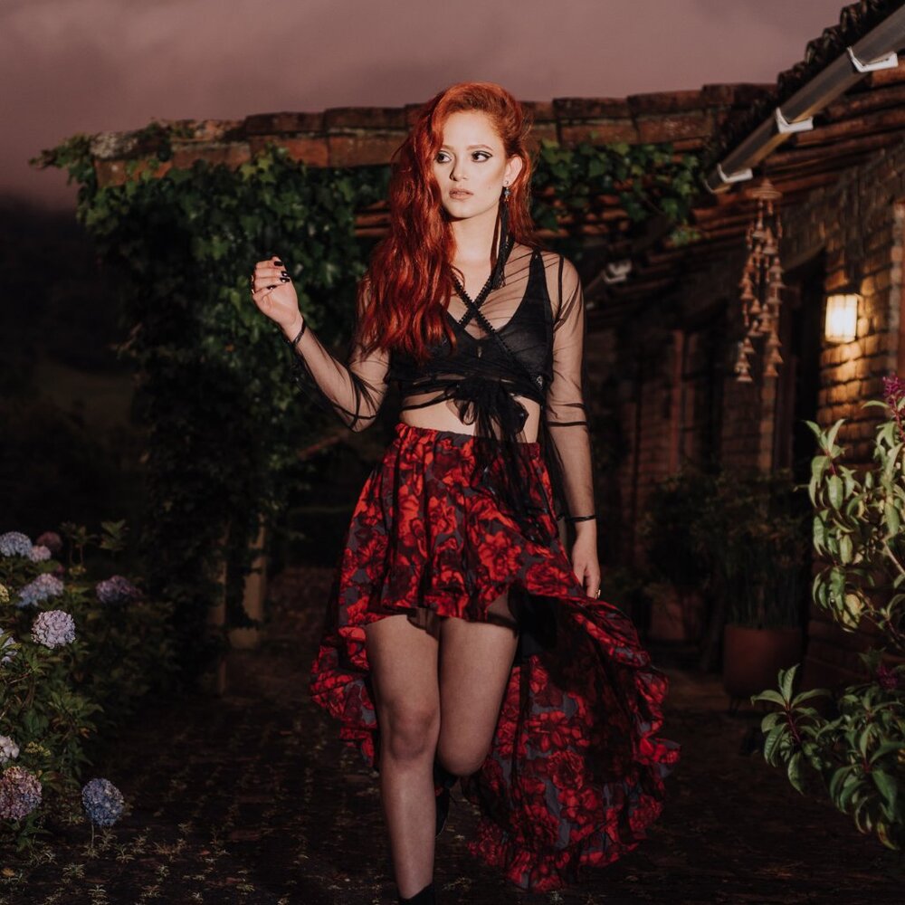 Maison Revolt  "Dolly" Chiffon Ruffle Skirt – Tropical Paradise Collection (2019